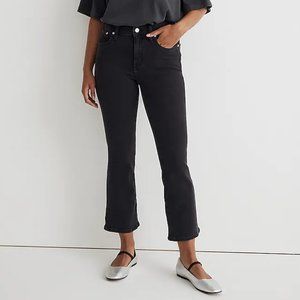 Madewell Curvy Kick Out Crop Jeans Black Size 29 - never worn - tag removed